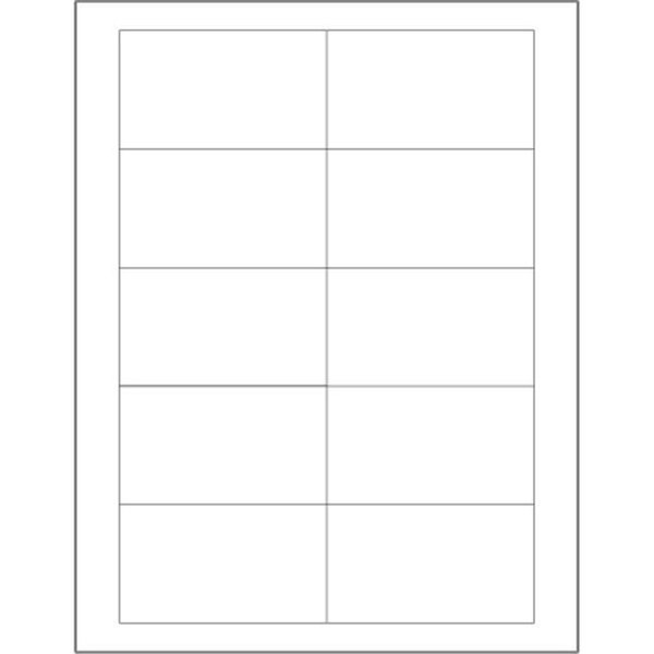 Box Partners Tape Logic LL118 3.5 x 2 in. White Rectangle Laser Labels - Pack of 1000 LL118